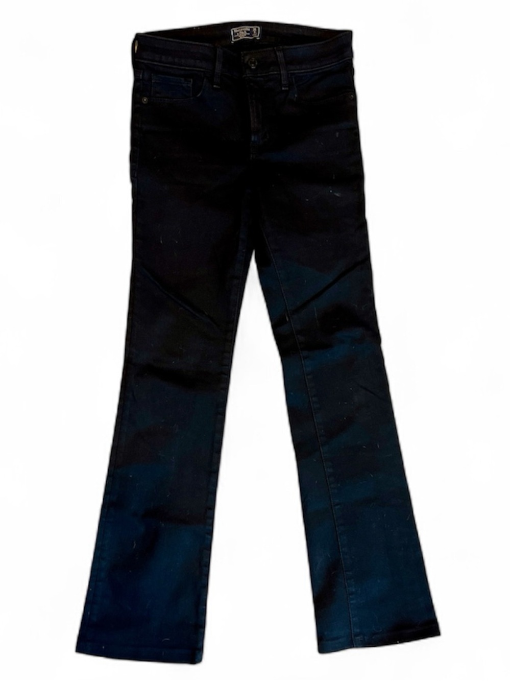 ABERCROMBIE & FITCH black mid rise boot jeans